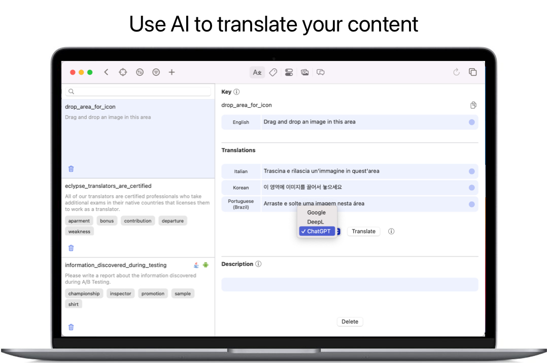 use ai for content translation